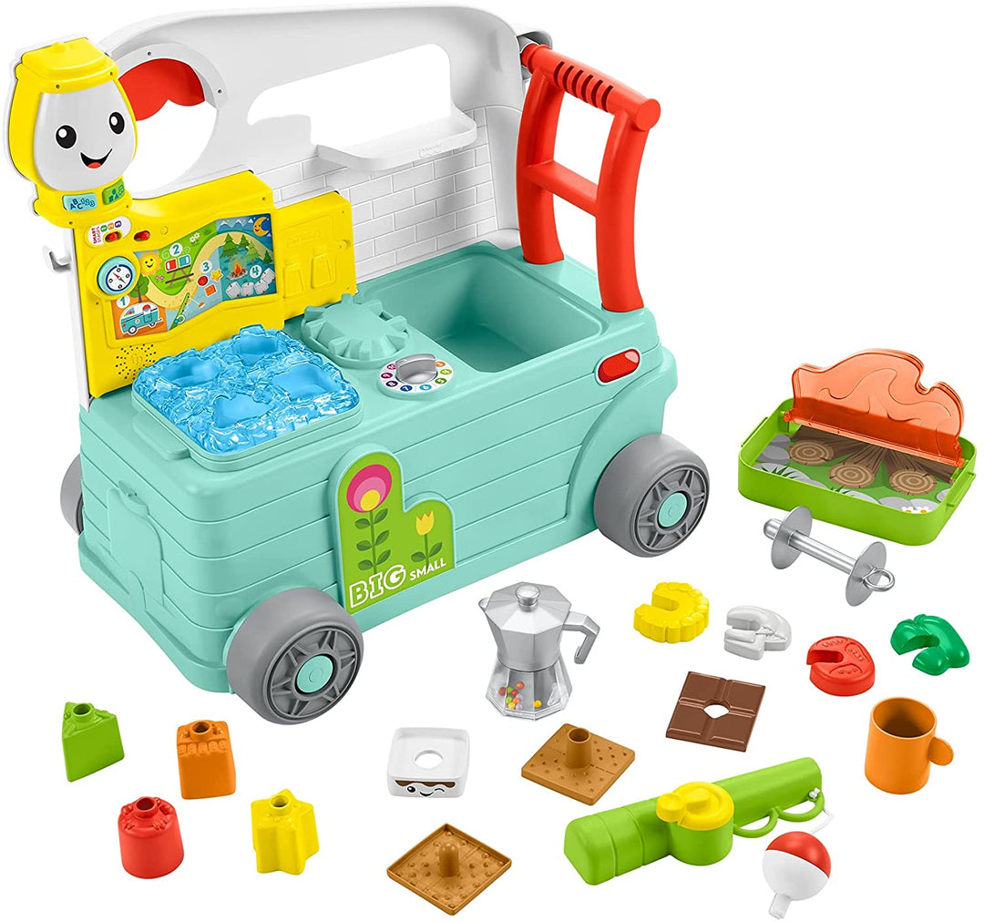 Fisher-Price Laugh &amp; Learn 3-in-1 On-The-Go Camper - UK English Edition