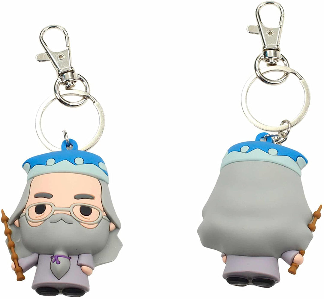 SD Toys- Albus Dumbledore Keyring Figurative Rubber Harry Pot, Multicoloured (SDTWRN20452)