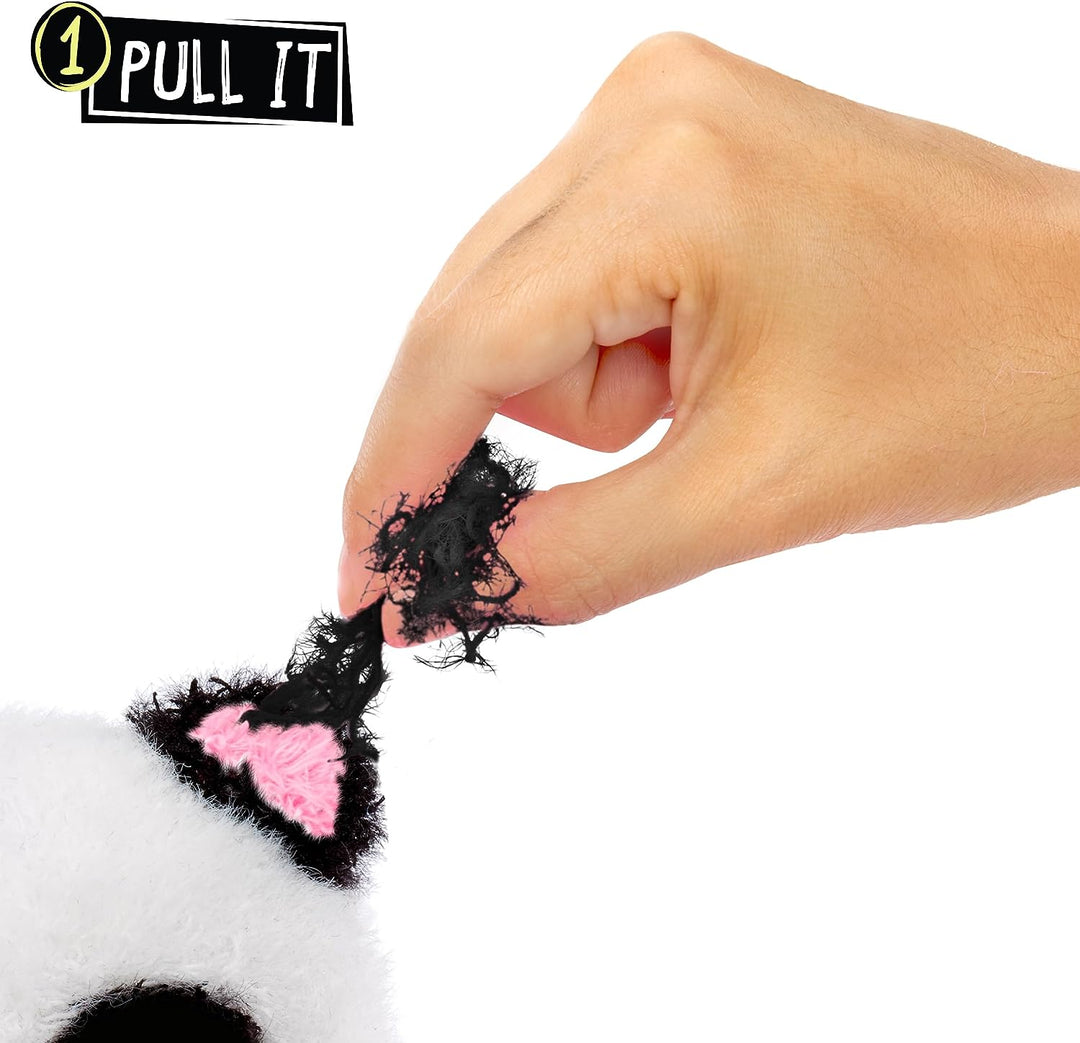Fluffie Stuffiez Kleines Sammelplüschtier – PANDA – Überraschungsenthüllung beim Auspacken mit