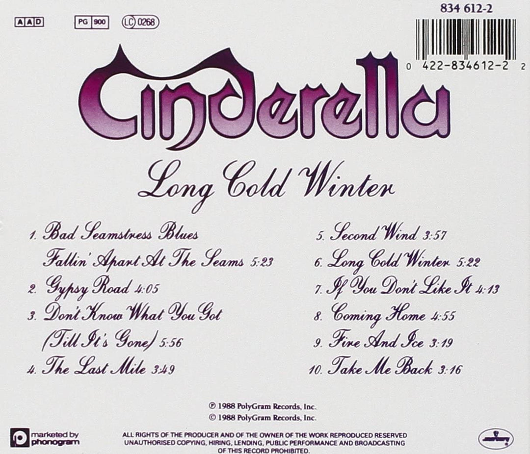 Long Cold Winter - Cinderella  [Audio CD]