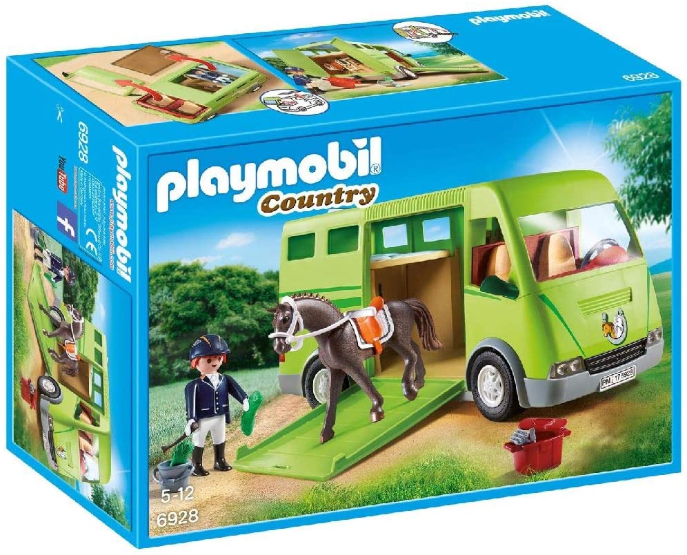 Playmobil 6928 Country Horse Box mit aufklappbarer Seitentür