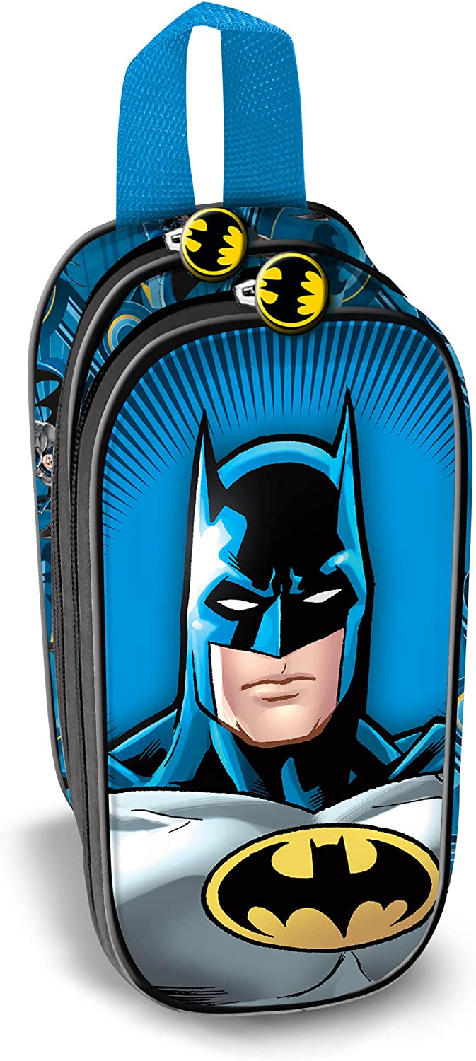 Batman Soldier-3D Double Pencil Case, Blue