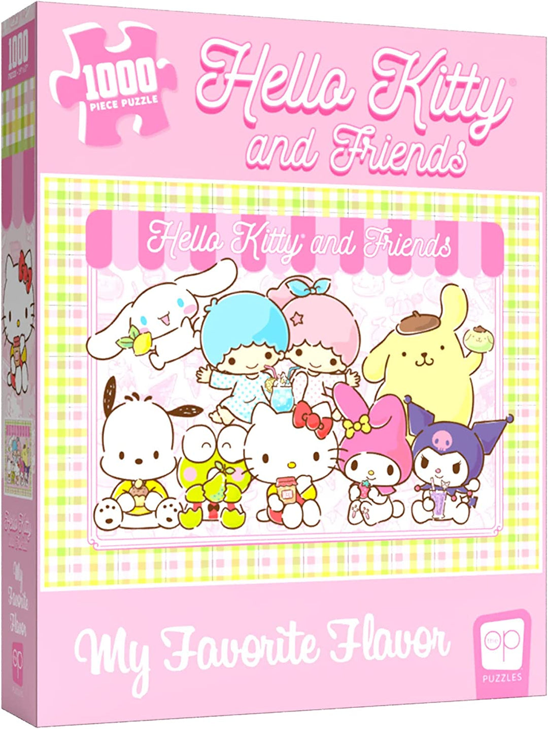 Hello Kitty® and Friends My Favorite Flavour 1000-teiliges Puzzle | Sammelpuzzle-Kunstwerk mit Hello Kitty, Cinnamoroll, Keroppi | Offiziell lizenziertes Hello Kitty Puzzle und Merchandise