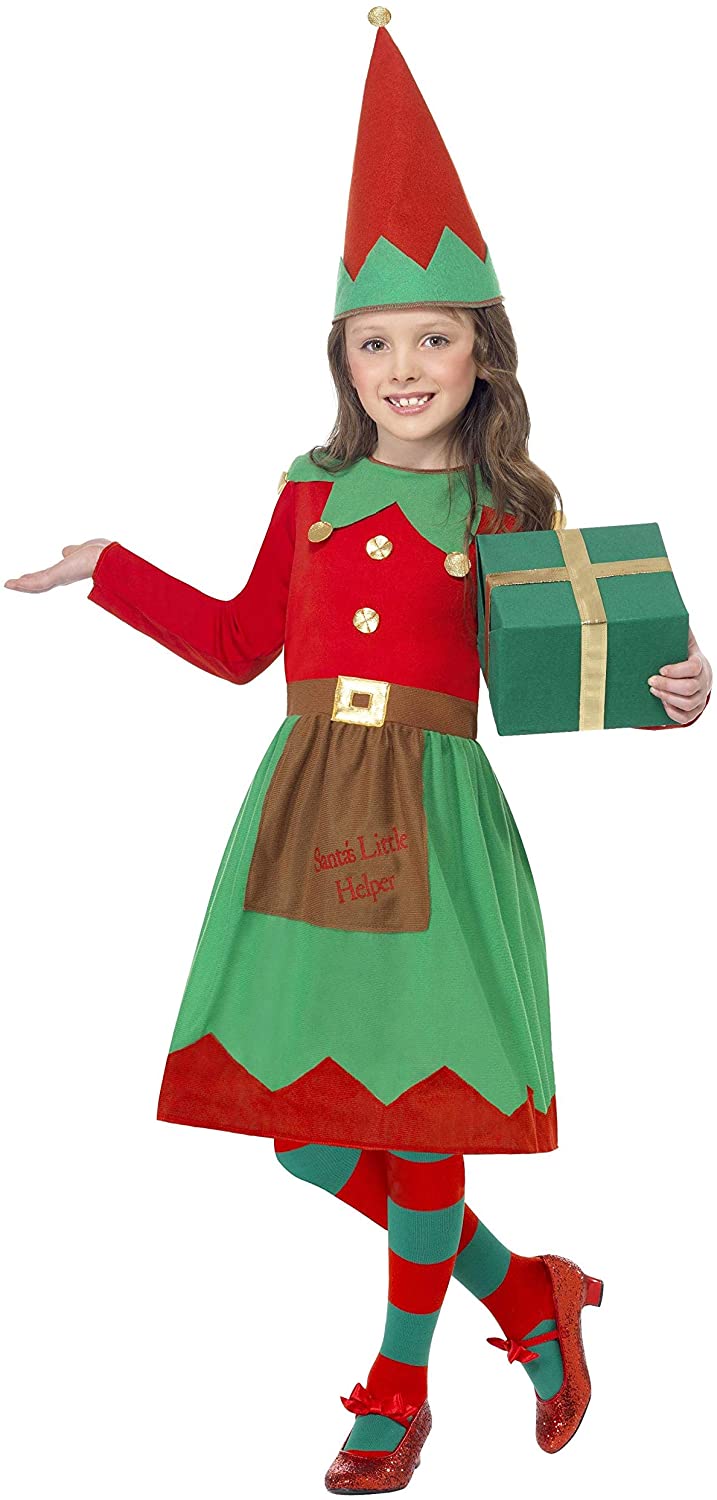 Smiffys Santa's Little Helper Kostüm, L – Alter 10–12 Jahre