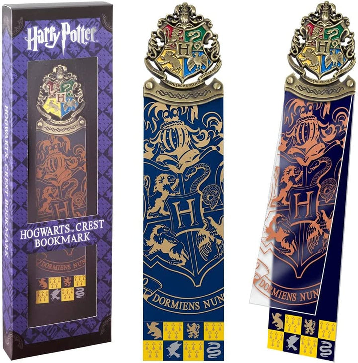 The Noble Collection Segnalibro con stemma di Harry Potter Hogwarts 6.7 pollici (17 cm) Segnalibro in metallo pressofuso PVC e carta