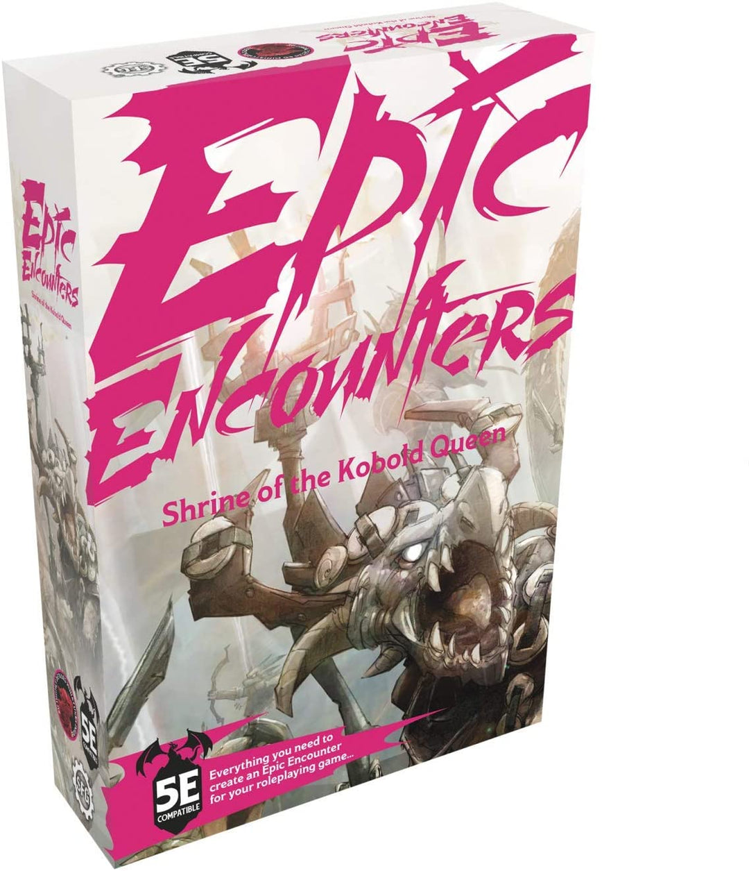 Epic Encounters: Shrine of the Kobold Queen – RPG-Fantasy-Rollenspiel-Tischspiel mit 20 Miniaturen, doppelseitiger Spielmatte und Game-Master-Abenteuerbuch mit Monsterstatistiken, 5E-kompatibel