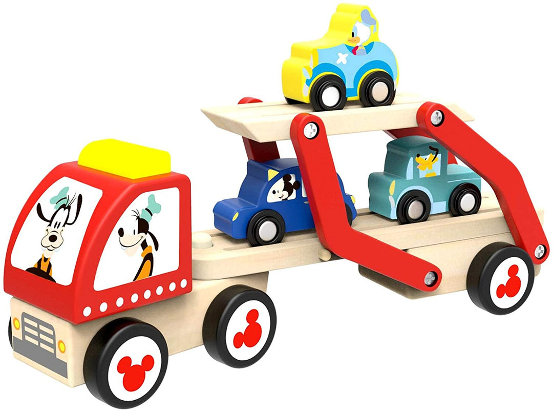 Be Imex TY034 Ensemble de jouets de train en bois de pin 4 pièces