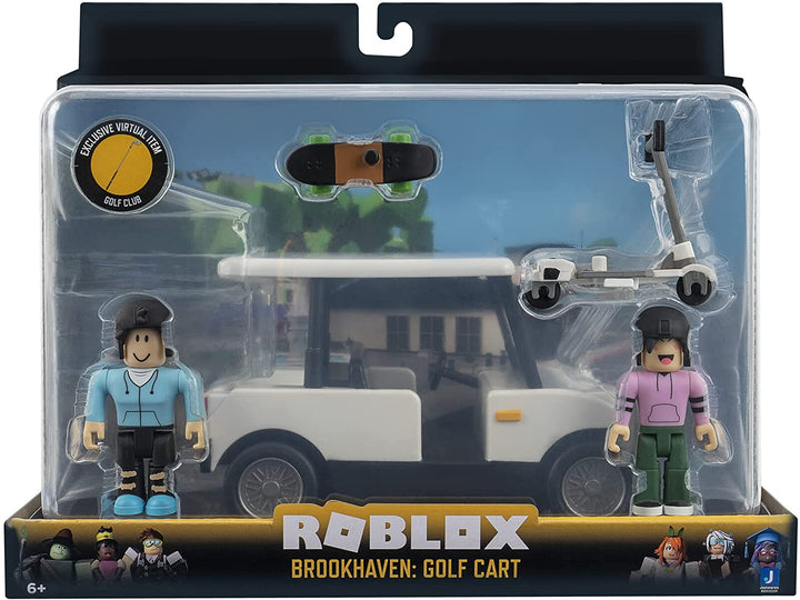 Roblox ROG0239 Celebrity Collection-Feature Vehicle-Brookhaven: Golfwagen [inklusive exklusivem virtuellen Gegenstand], Multi