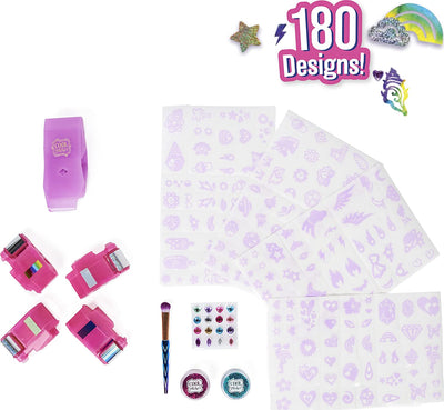 Cool Maker Shimmer Me Body Art with Roller, 4 Metallic Foils and 180 Designs, Temporary Tattoo Kids Toys