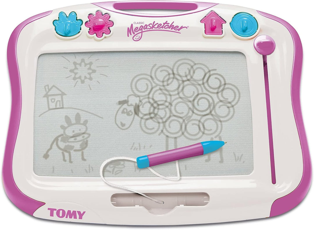 Megasketcher Tomy Games E73512 Magnetic Drawing Board, Purple