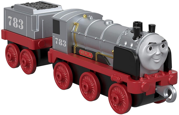 Thomas &amp; Friends FXX26 Trackmaster spinge lungo Merlin Il treno del treno invisibile di metallo, assortimento, multicolore