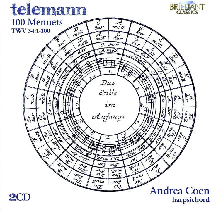 Andrea Coen - Telemann: 100 Menuette TWV 34:1-100 [Audio CD]