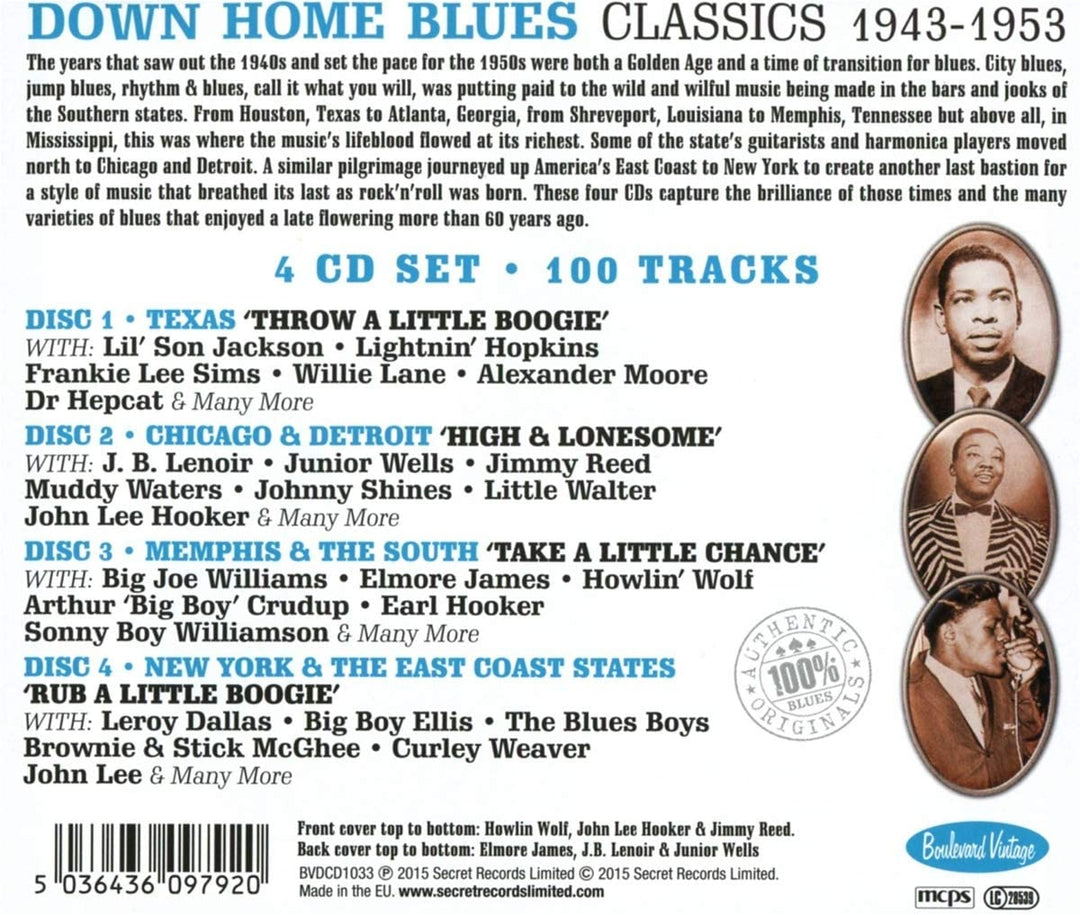 Down Home Blues Classics 1943-1953  - [Audio CD]