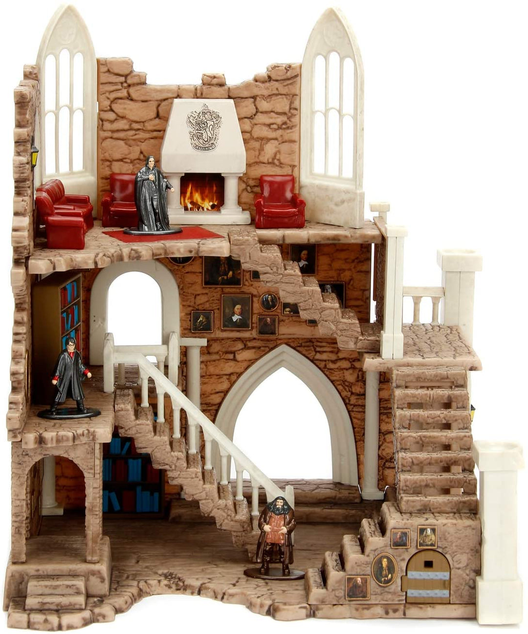 Jada – Harry Potter – 253185001 – Gryffindor-Turm-Spielset + 2 Metallfiguren, 4 cm