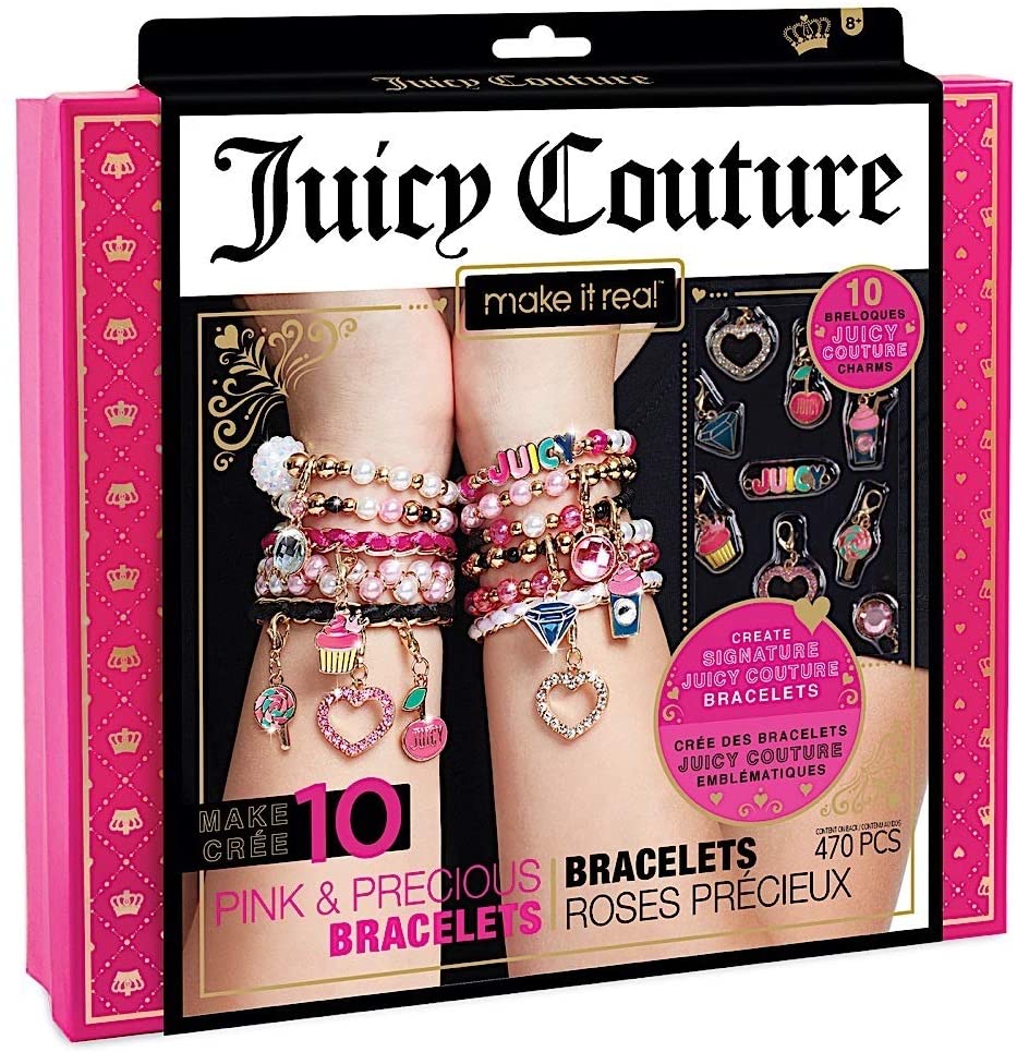 Make It Real 4408 Kit per la realizzazione di braccialetti-Juicy Couture rosa e prezioso