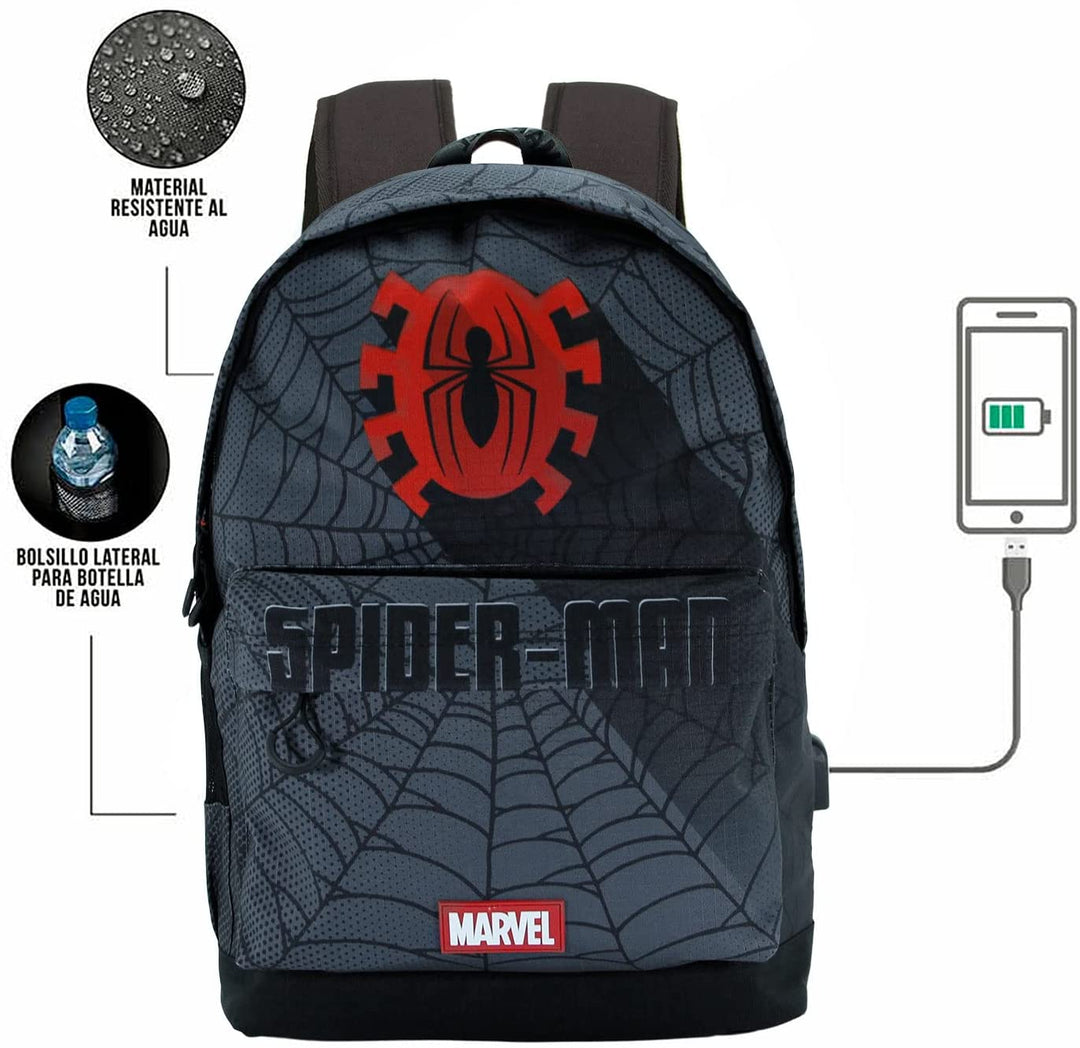 Spiderman Sign-HS Rucksack 1.3, Schwarz