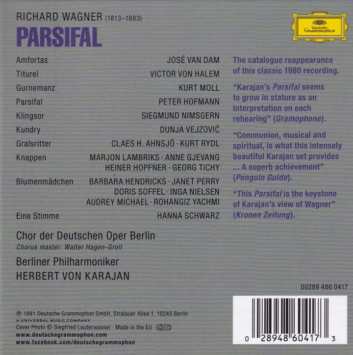 Herbert von Karajan - Wagner: Parsifal [Audio CD]