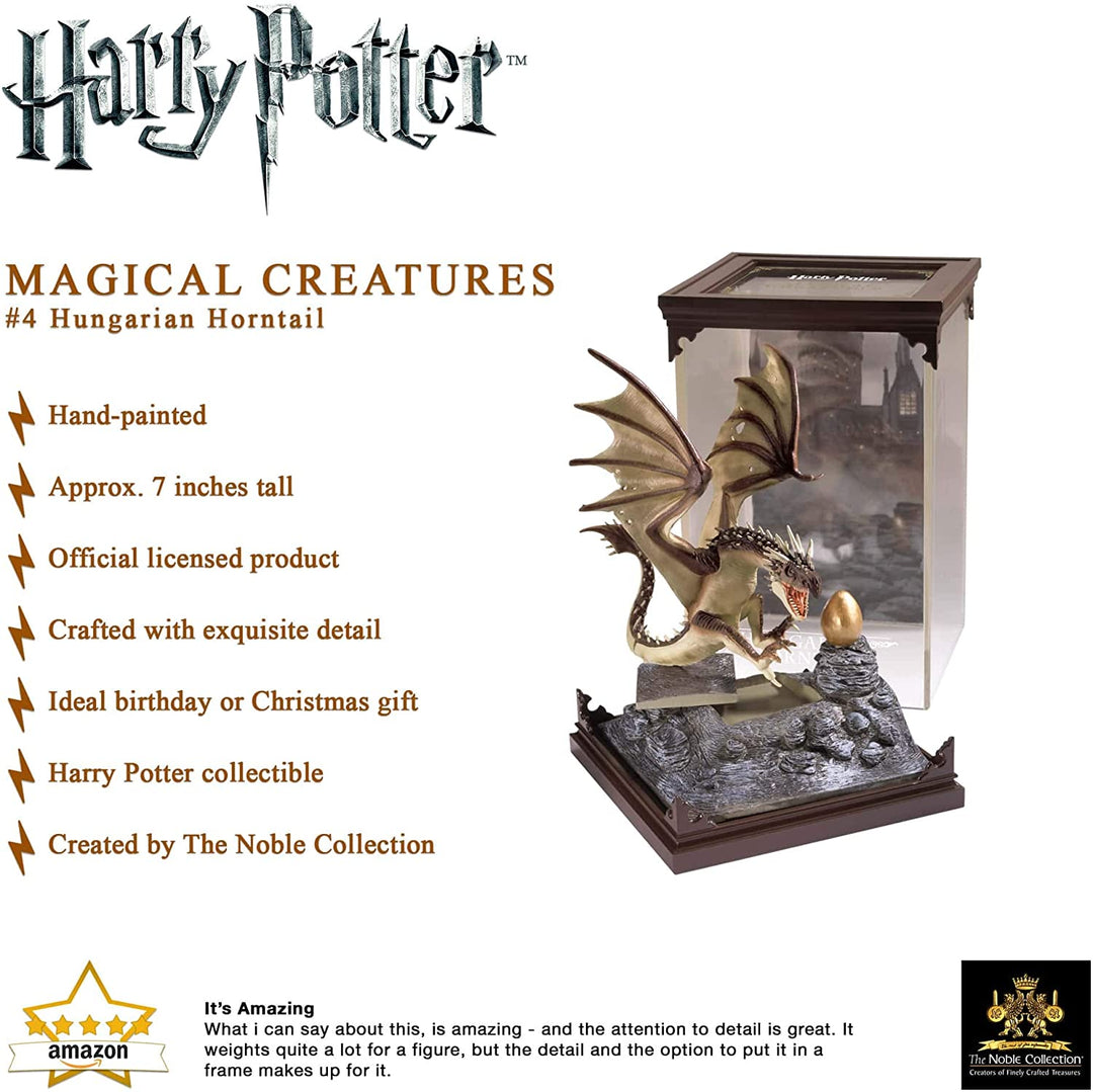 The Noble Collection – Magical Creatures Ungarischer Hornschwanz – handbemaltes magisches Geschöpf Nr. 4 – offiziell lizenzierte Harry Potter Toys Sammelfiguren – für Kinder und Erwachsene