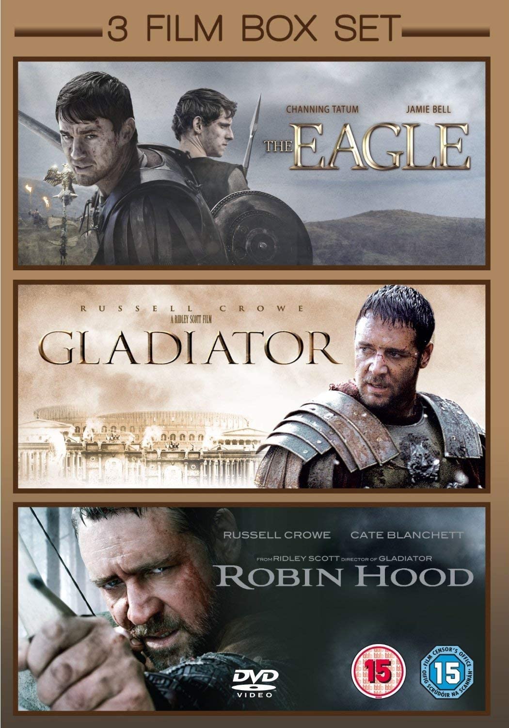 3 Film The Eagle / Gladiator / Robin Hood