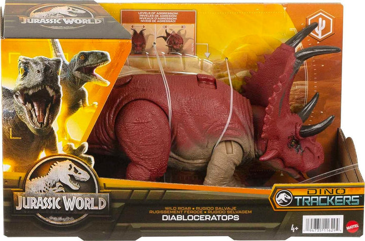 ?Jurassic World Dominion Dinosaurierfigur Diabloceratops Wild Roar mit Sound &amp; A