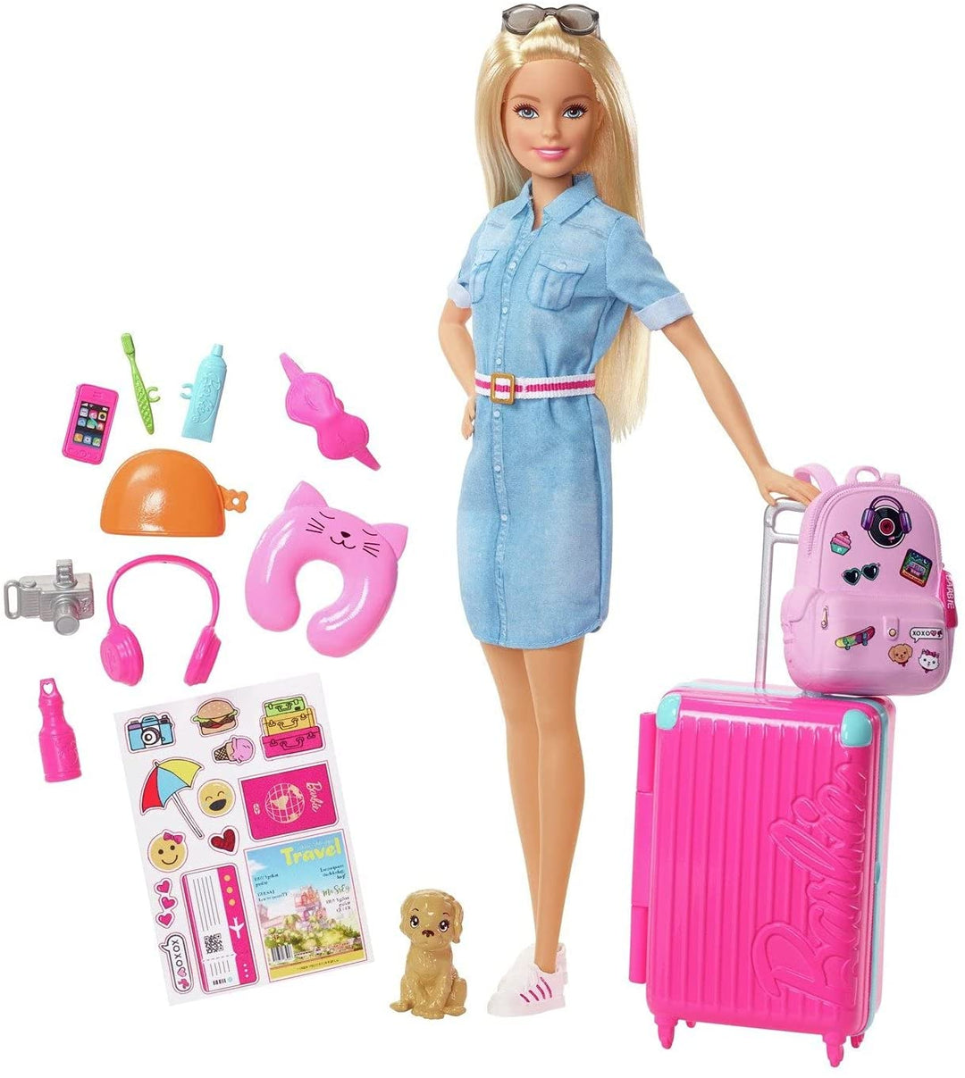 Barbie Giocattolo da Viaggio Bambola Multicolore