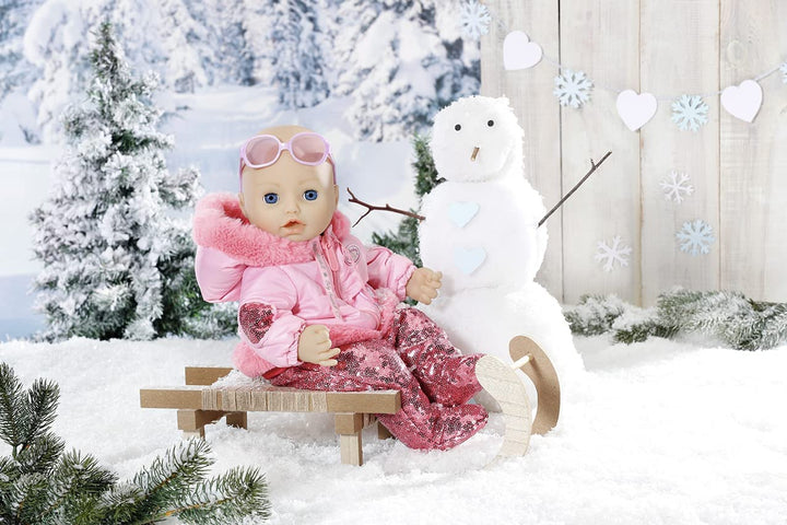 Baby Annabell Deluxe Winterset 43 cm – trendiges und warmes Outfit – einfach für die Kleinen