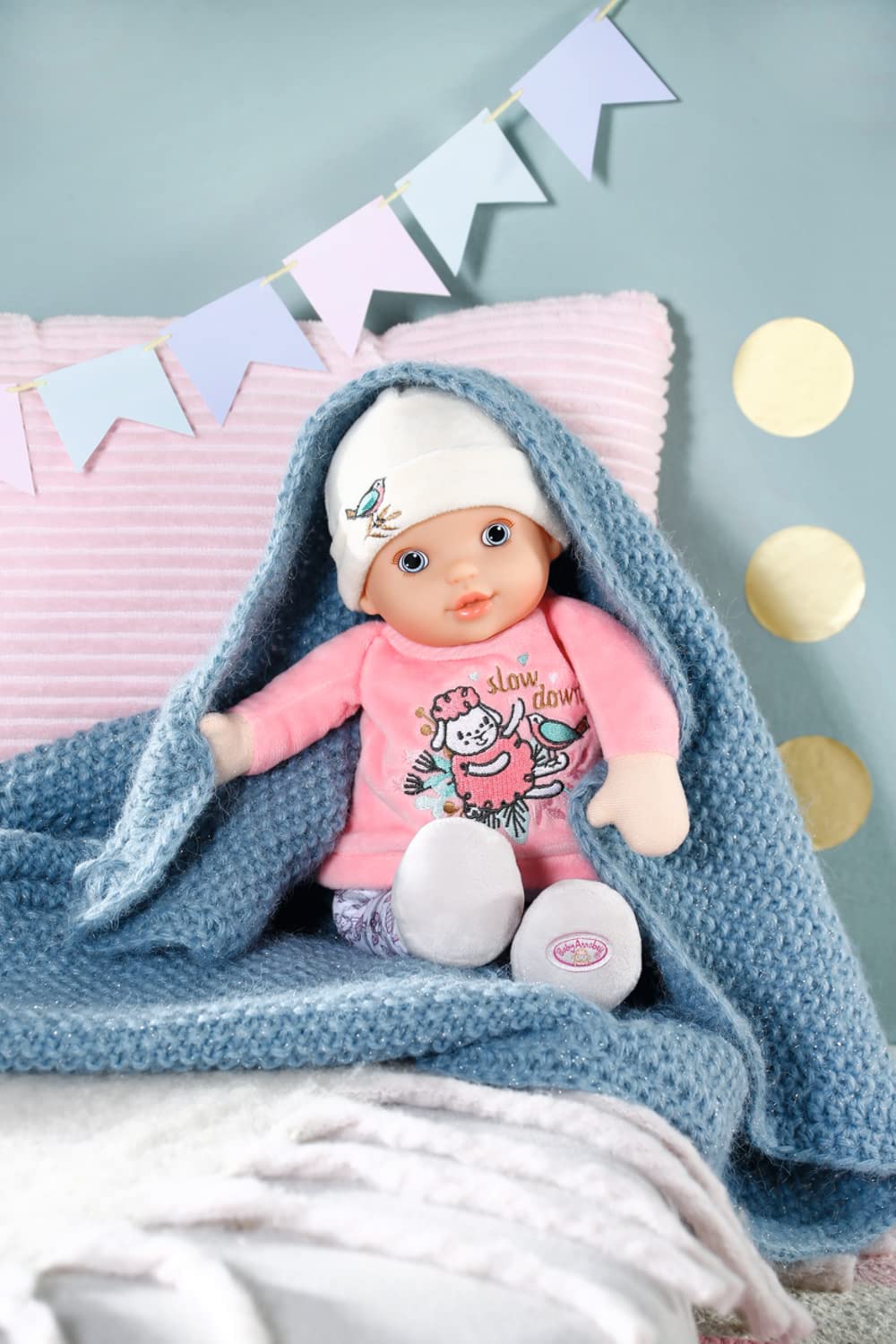 Baby Annabell 706428 Sweetie für Babys – 30 cm weiche Puppe mit integriertem Ra