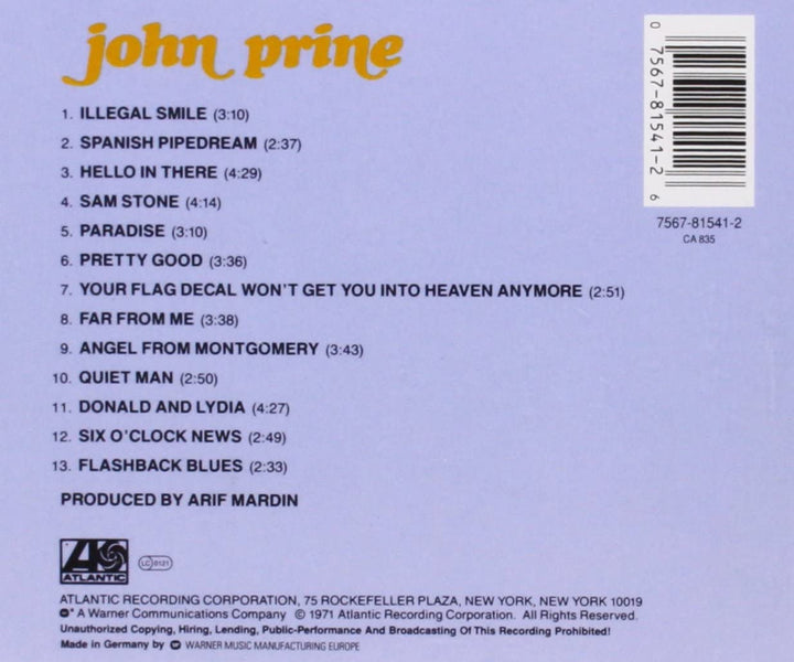 John Prine - John Prine [Audio-CD]