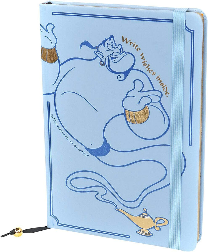 Disney Aladdin (Write Wishes Here) A5 Premium Notizbuch, Blau/Schwarz/Weiß
