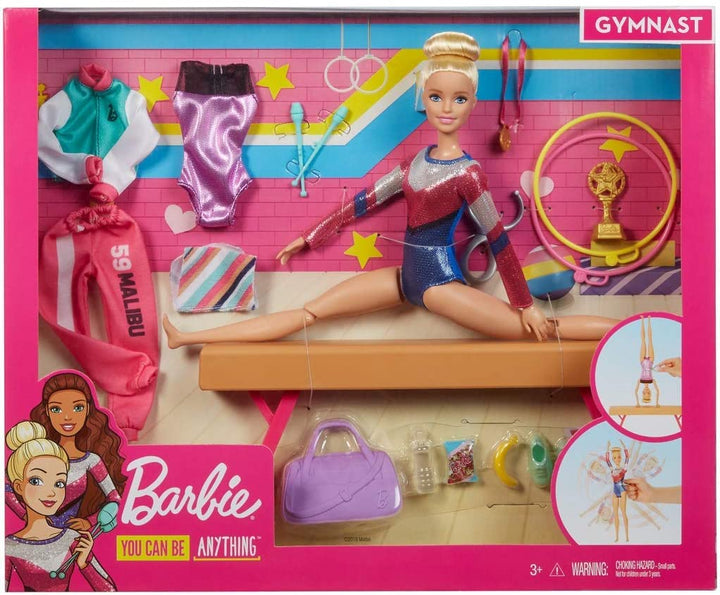 Barbie GJM72 Turnerin Spielset, Puppen mit Zubehör