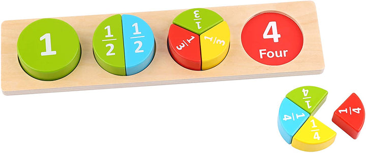 Tooky Toy TL132 Wooden Math Game, Multi-Colour
