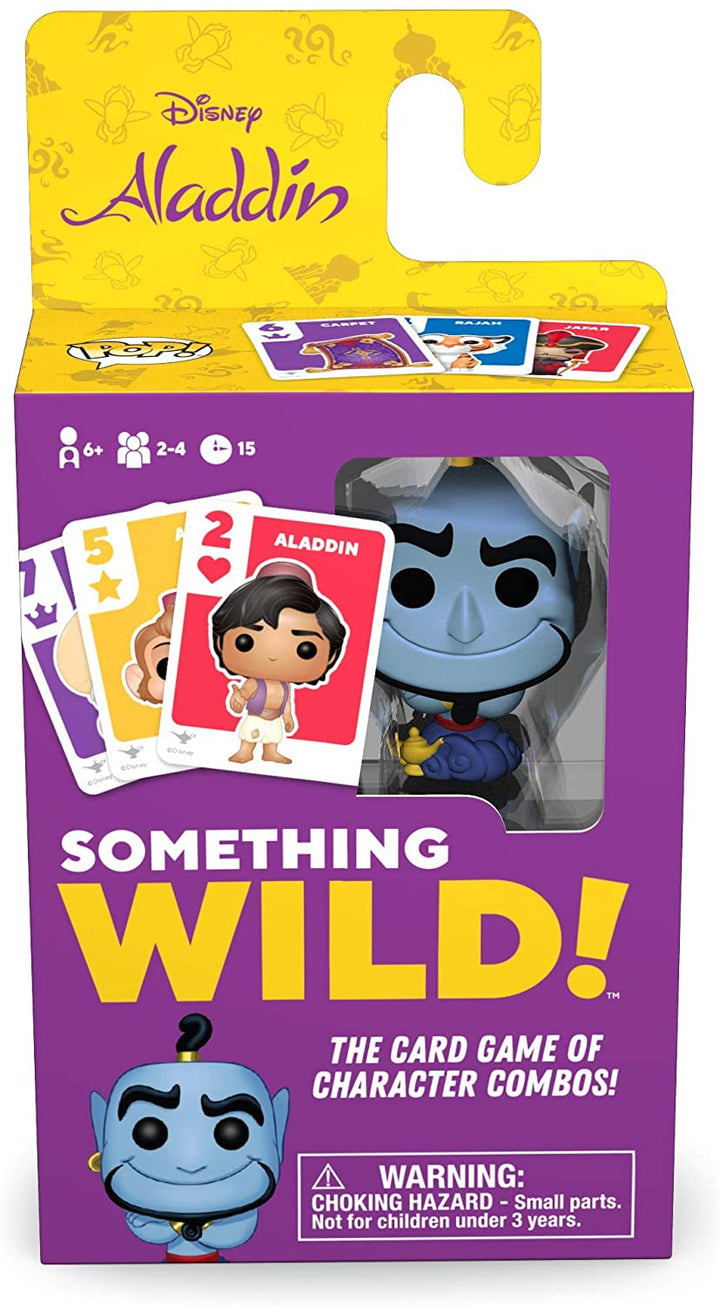 Funko 49357 Brettspiele 49357 Signature Something Wild Card Game-Aladdin, Mehrfarbig