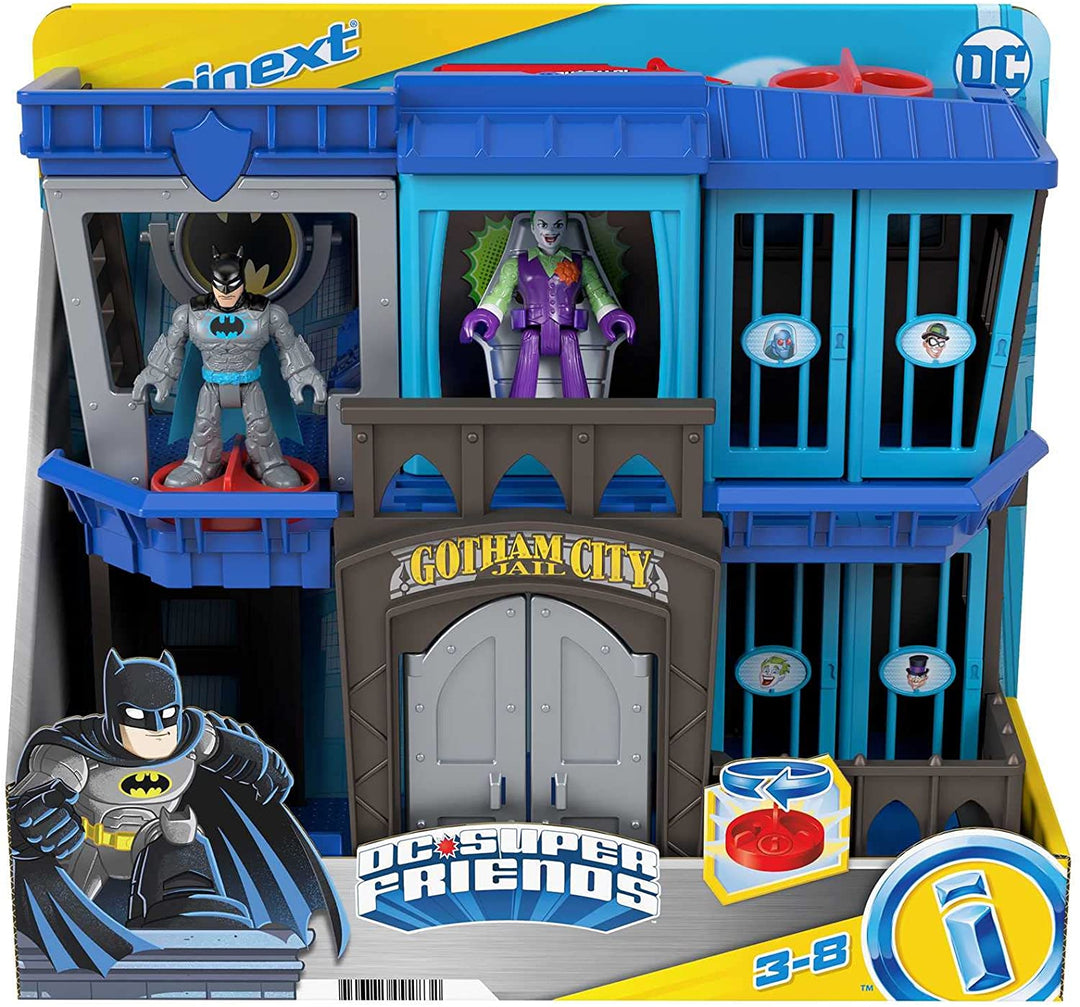 Fisher-Price Imaginext DC Super Friends Gotham City Jail Recharged, Gefängnisstücke