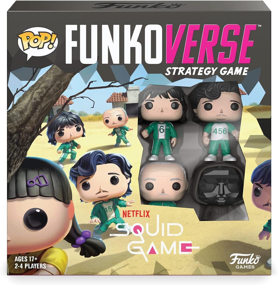 Funko Games Funko - Funkoverse: Squid Game 4-pack - Light Strategy Board Game for Children & Adults