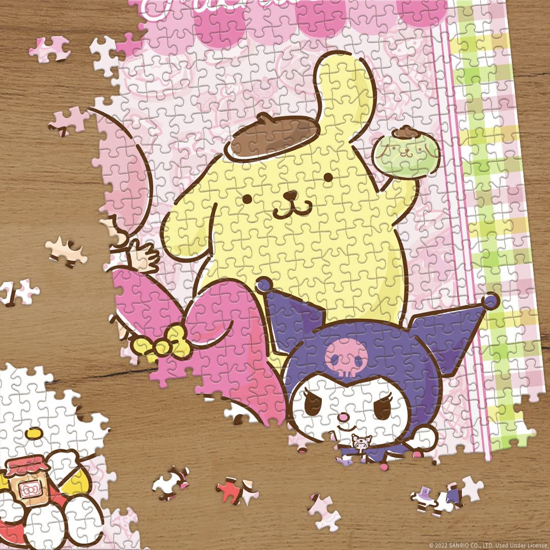 Hello Kitty® and Friends My Favorite Flavour 1000-teiliges Puzzle | Sammelpuzzle-Kunstwerk mit Hello Kitty, Cinnamoroll, Keroppi | Offiziell lizenziertes Hello Kitty Puzzle und Merchandise