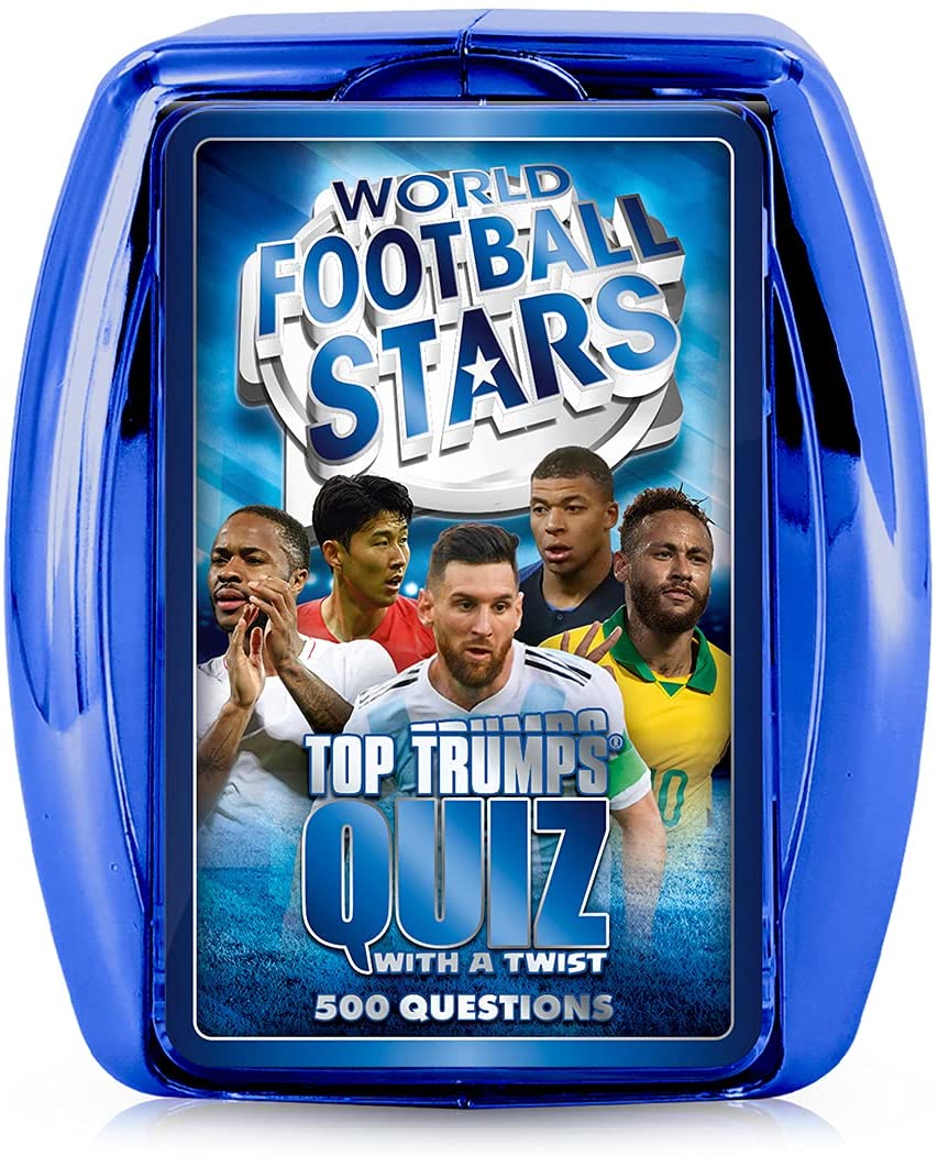 World Football Stars Top Trumps Quiz Game - Blauw