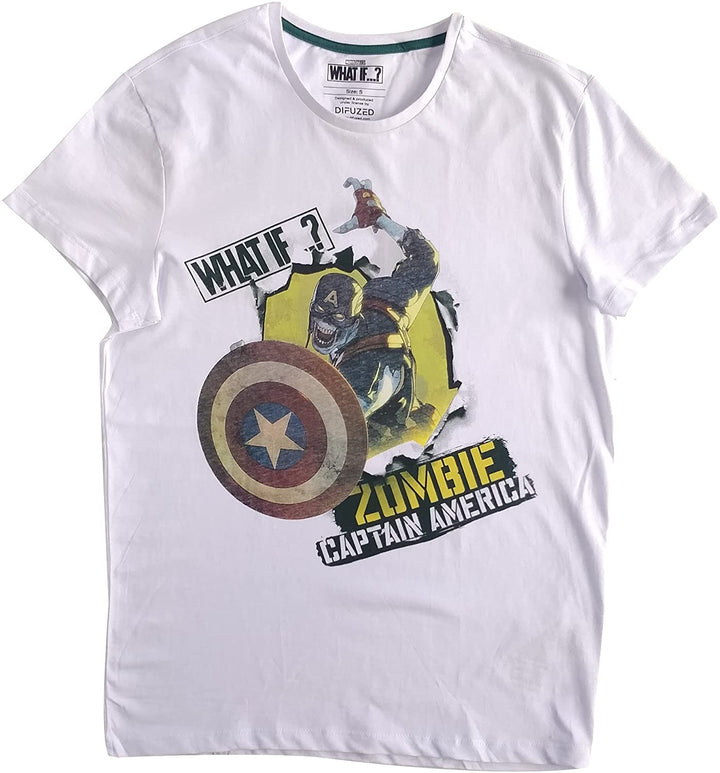 Marvel – Was wäre, wenn? - Zombie Captain America Herren-Kurzarm-T-Shirt