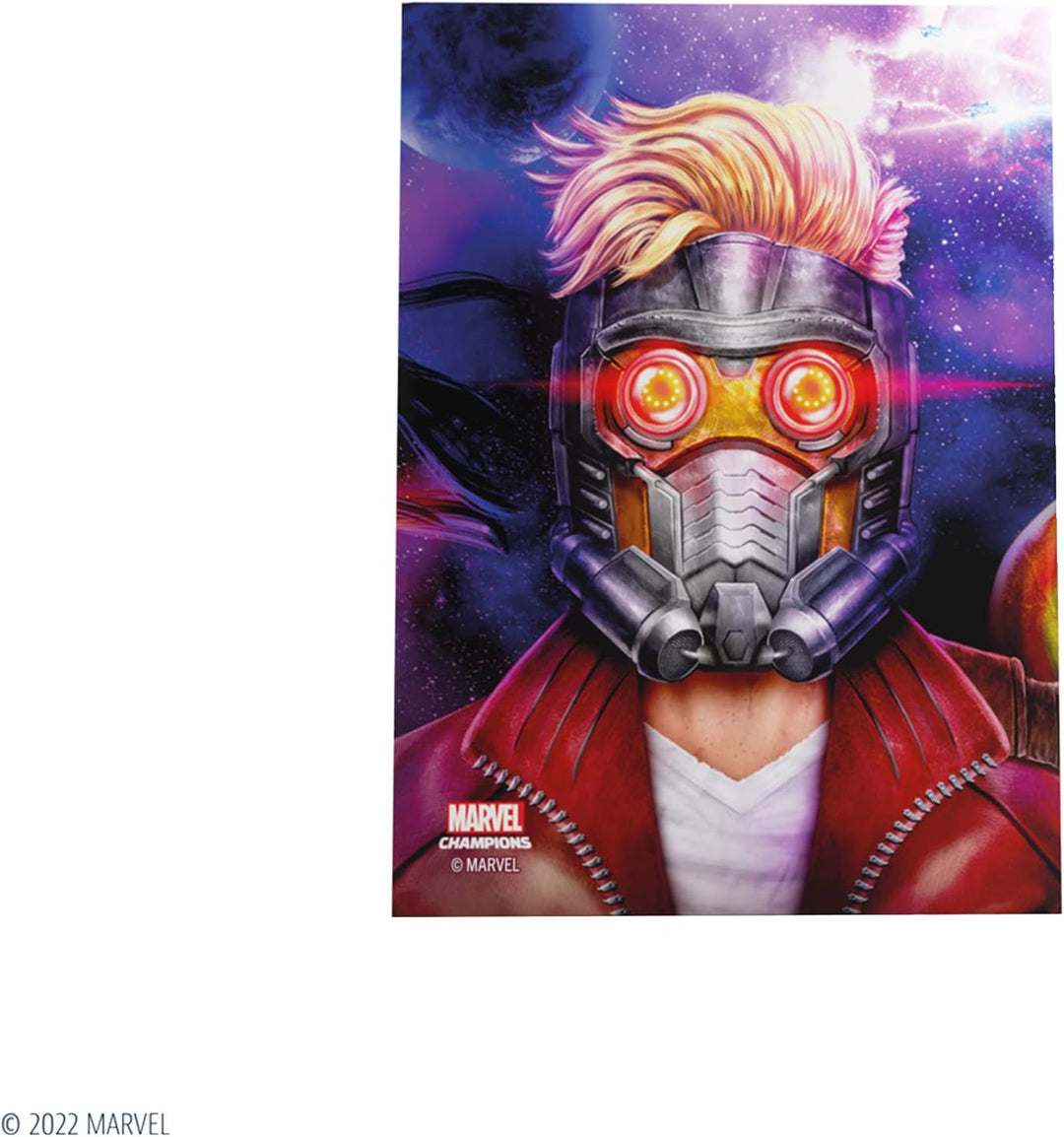 Gamegenic Marvel Champions The Card Game Offizielles Star-Lord Fine Art Sleeves Pac