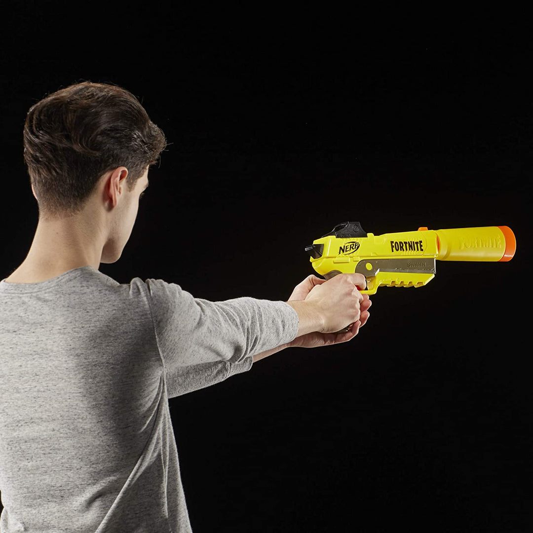 Nerf Fortnite SP L Blaster met afneembare loop en 6 officiële Fortnite Elite