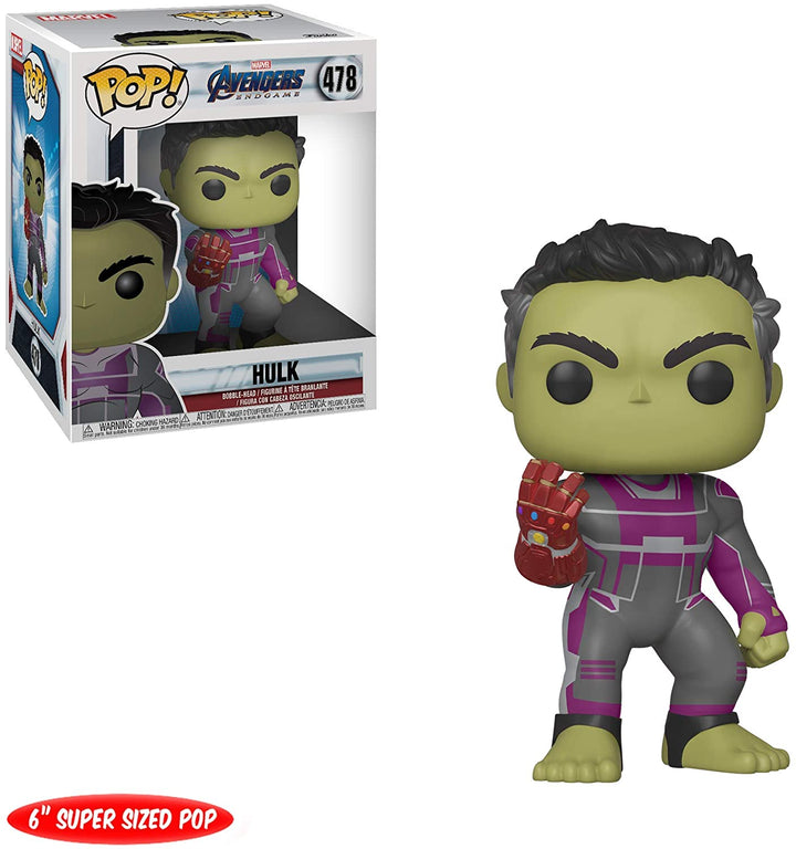 Marvel Avengers Endgame Hulk Funko 39743 Pop! Vinilo n. ° 478