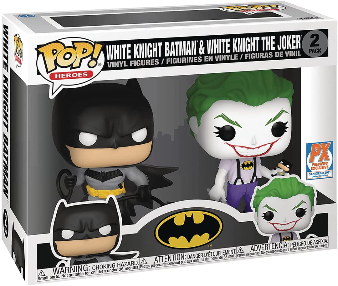 DC Comics White Knight Batman &amp; White Knight The Joker Exklusive Funko 56117 Pop! Vinyl