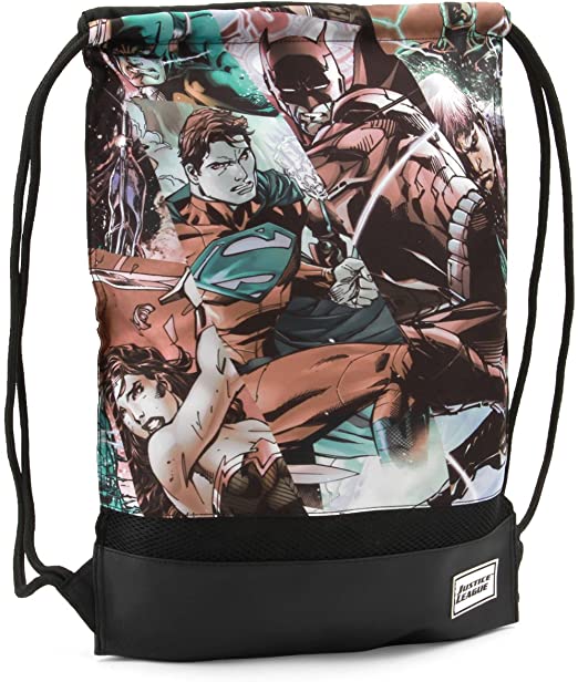 Karactermania Justice League Comics-Storm Bolsa con cordón, 47 cm, Gris
