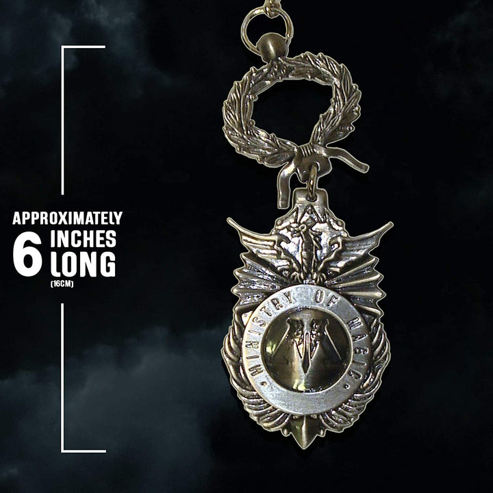 The Noble Collection Harry Potter „Heiligtümer des Todes“-Schlüsselanhänger – 2 Zoll (4,5 cm) Symbol der „Heiligtümer des Todes“ aus poliertem Metall – Harry Potter-Filmset, Film-Requisiten, Geschenke, Merchandise