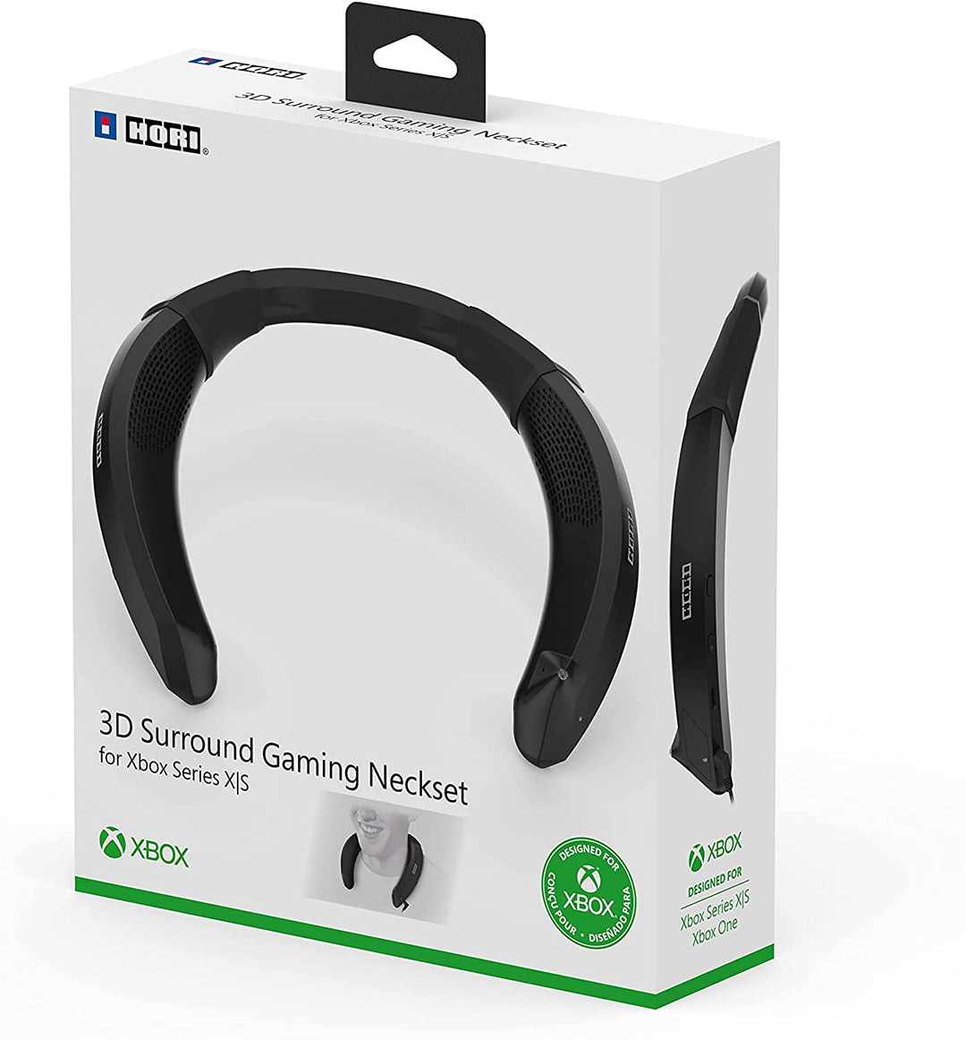HORI 3D-Surround-Gaming-Halslautsprecher mit Mikrofon mit Geräuschunterdrückung – Xbox