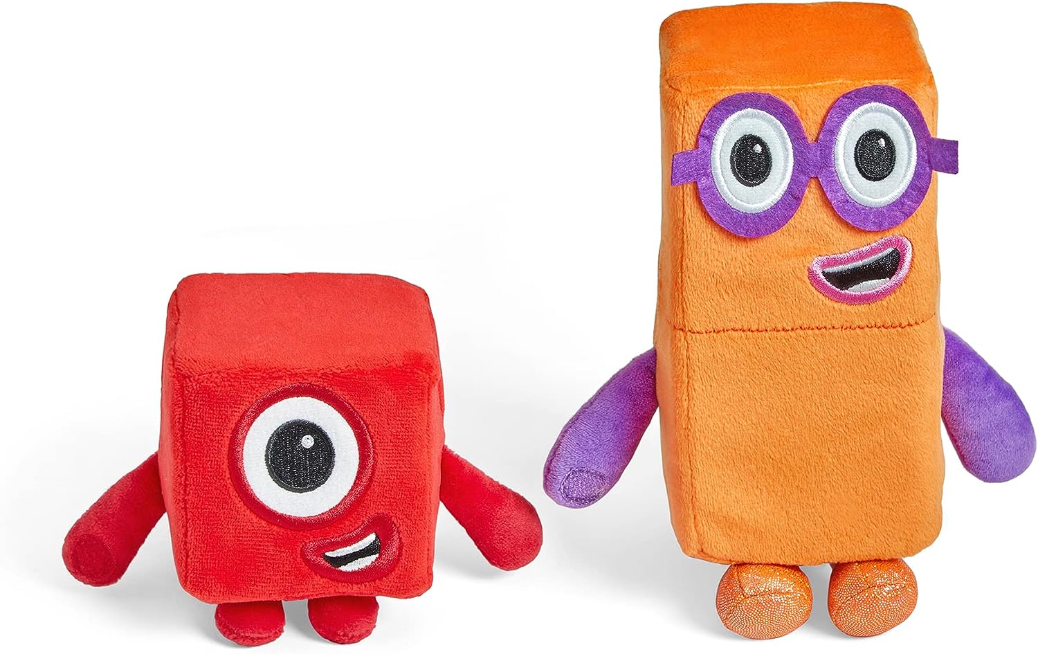 Numberblocks One und Two Playful Pals Plüschspielzeug – Weiche, taktile Stofftiere für Kleinkinder ab 18 Monaten 7