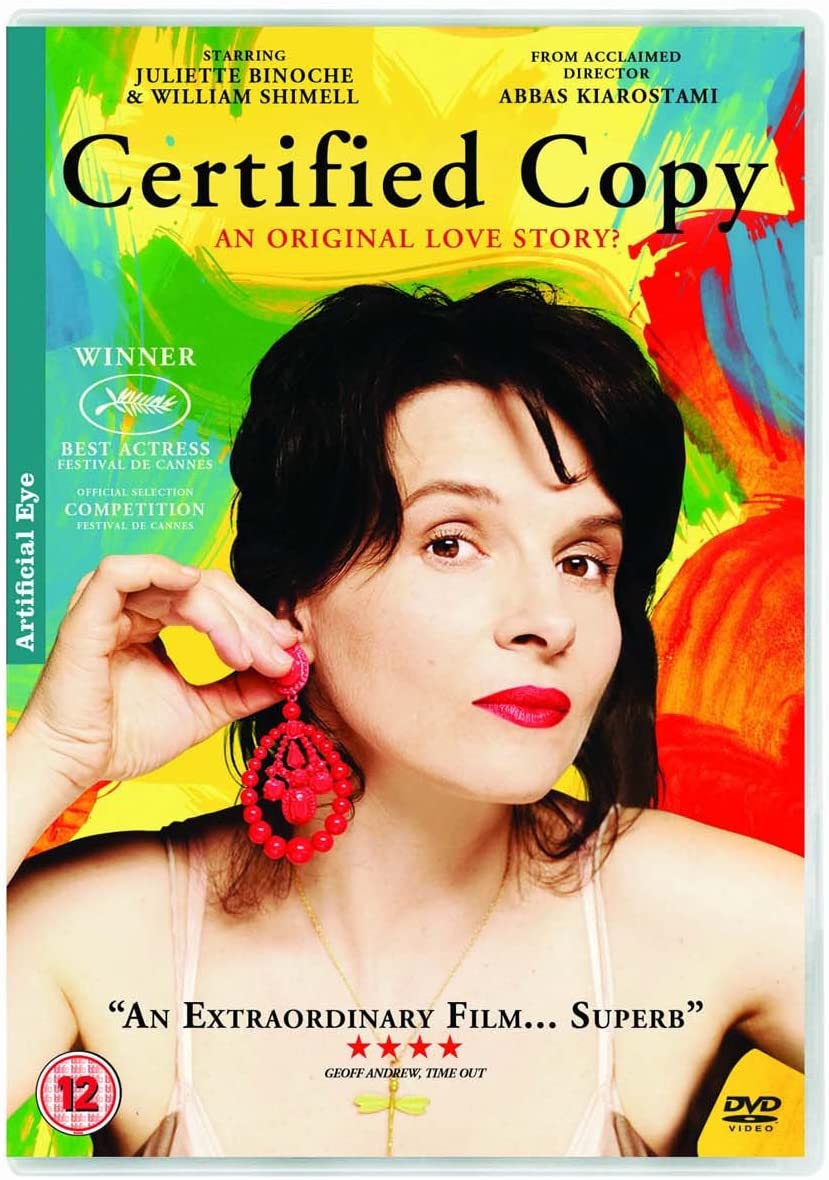 Certified Copy [2010] - Drama/Romance [DVD]