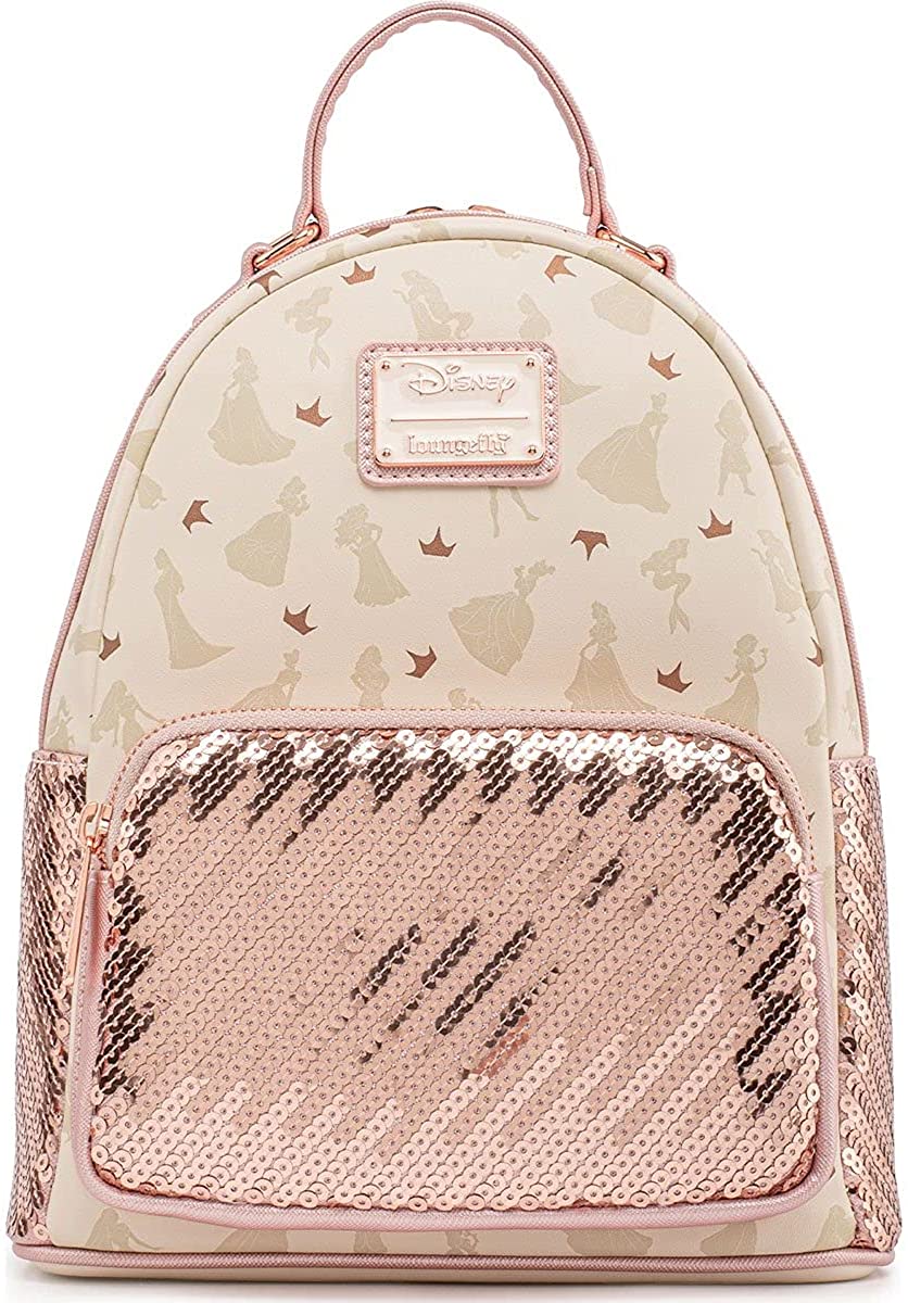 Loungefly Disney Ultimate Princesses Sequin All Over Print Backpack