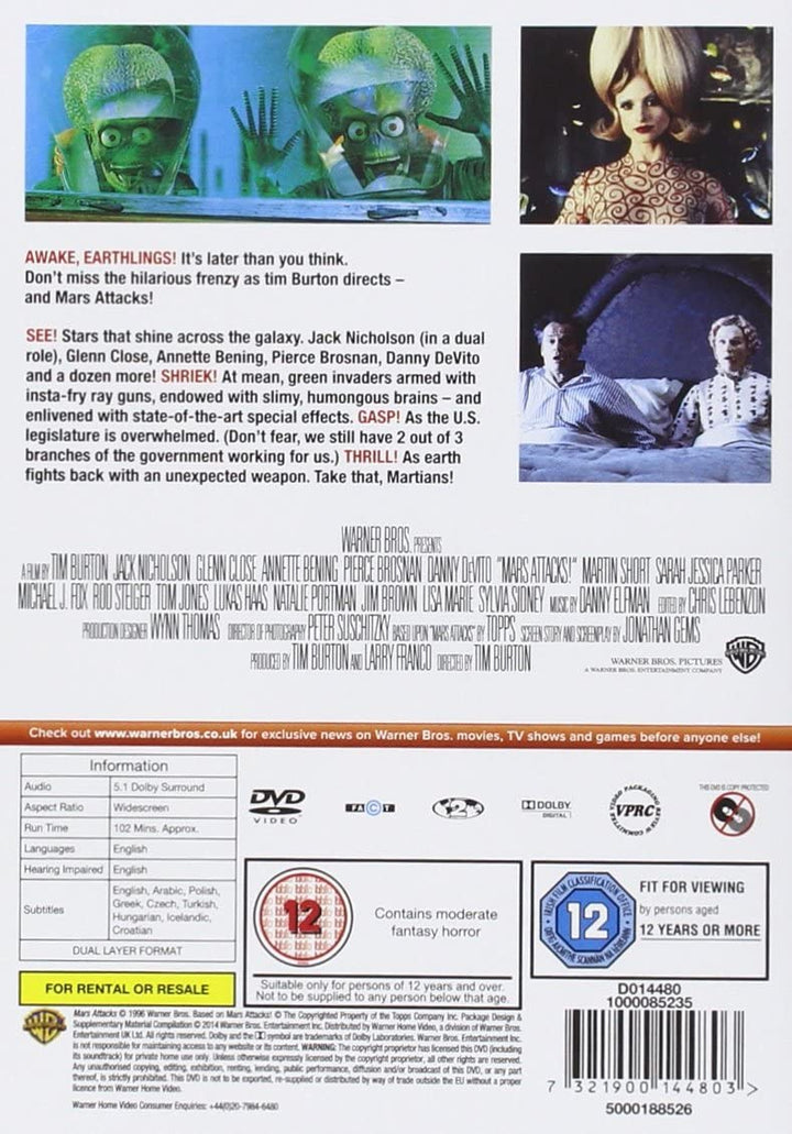 Mars Attacks [1996] [DVD]