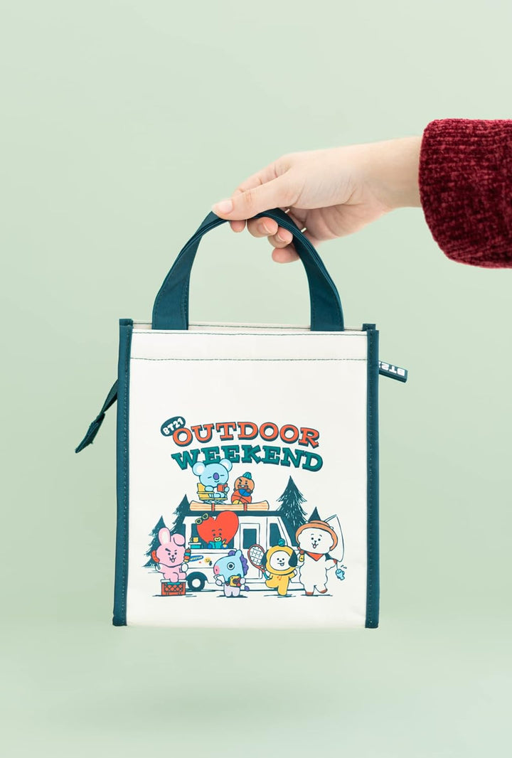 BT21 Official Merchandise Lunch Bag | 8 x 9 x 5 inches - 20 x 23 x 13 cm