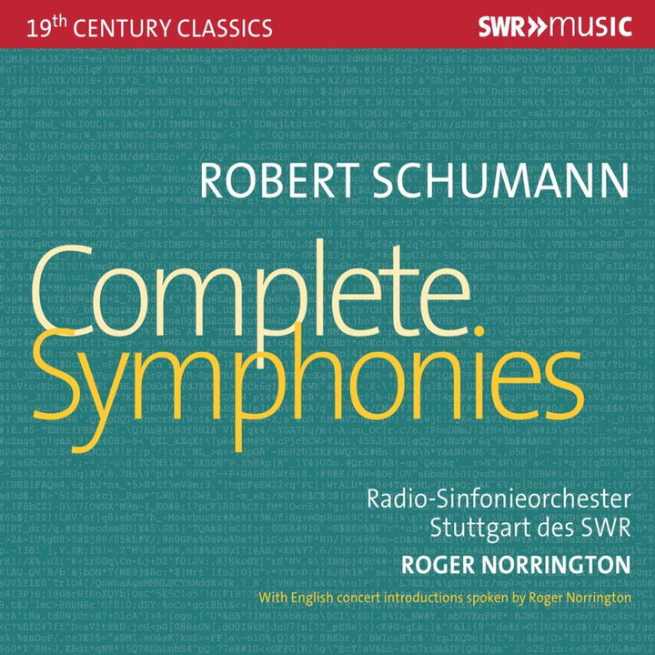 Schumann: Sämtliche Symphonien [Radio-Sinfonieorchester Stuttgart des SWR; Roger [Audio-CD]